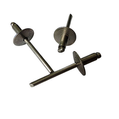 Machinerie Acier type ouvert Rivets en aluminium-fer à large bord Tête ronde Léger Versatile résistant à la rouille