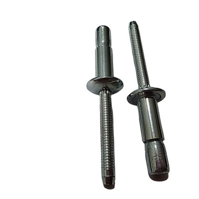Rivets à tête ronde en acier au carbone avec rivets à tête blanche de type verrouillage à haute résistance sur Alibaba