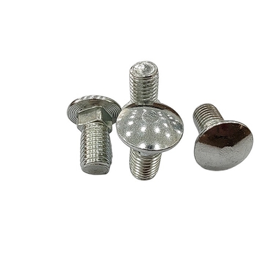 Boulons de voiture en acier inoxydable M12 tête ronde cou carré avec tête plate norme DIN