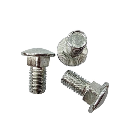 Boulons de voiture en acier inoxydable M12 tête ronde cou carré avec tête plate norme DIN