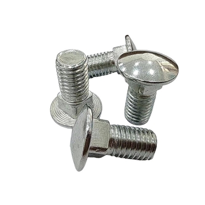 Boulons de voiture en acier inoxydable M12 tête ronde cou carré avec tête plate norme DIN