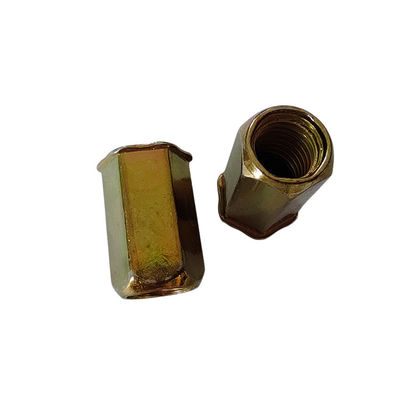 Zinc jaune plaqué en acier au carbone Petite tête pleine écrousée en file d'aiguille pour votre bénéfice