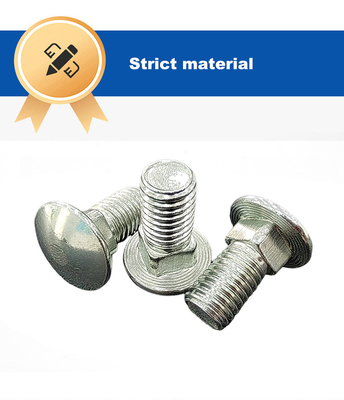Boulons de chariot en acier inoxydable M3-M12 à tête de champignon semi-ronde et à cou carré