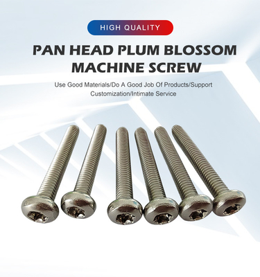 Acier inoxydable 2024 Torx Pin 6 Lobe Pan bouton de tête de machine contre le vol tamper à l'épreuve de la vis