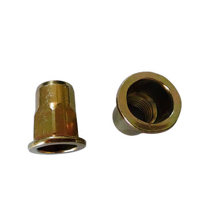 Zinc jaune-chromat plaqué en acier au carbone semi-hex à tête plate