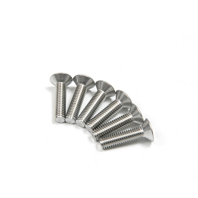 304 en acier inoxydable Dents triangulaires plats contre-évier contre-enfoncée tête croisée vis de machine