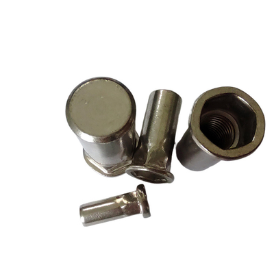 Noix de rivets à filetage fermé à bout fermé en semi-hex revêtu de Zn/Ni pour des connexions solides et durables