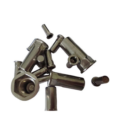 Noix de rivet à l'étain résistant à la corrosion, semi-hex, aveugle, avec finition nickelée