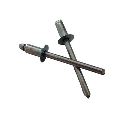 6.4mm Fin ouverte contre-enfoncée tête rivets aveugles en blanc pour une installation facile à partir de fer