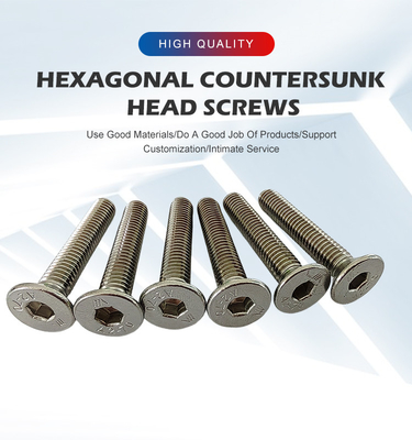 DIN7991 en acier inoxydable à tête plate Hexagon Socket Boult Countersunk Allen Boult Screw