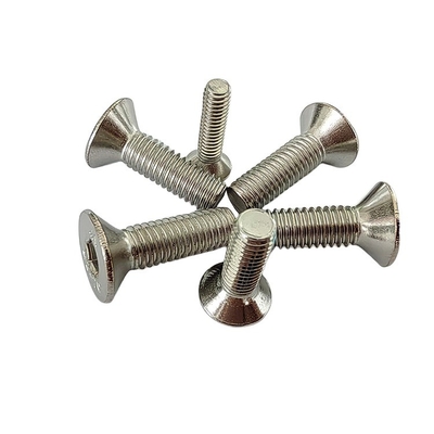 Système de mesure INCH Meilleur vendeur 304 en acier inoxydable Tête anti-enfoncée Tête plate hexagonale Tête plate M4 M5 M6 M8
