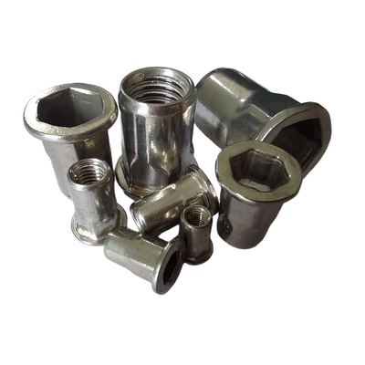 Noix de rivete à filetage aveugle métrique semi-hex avec acier inoxydable 304 8-18 matériau standard