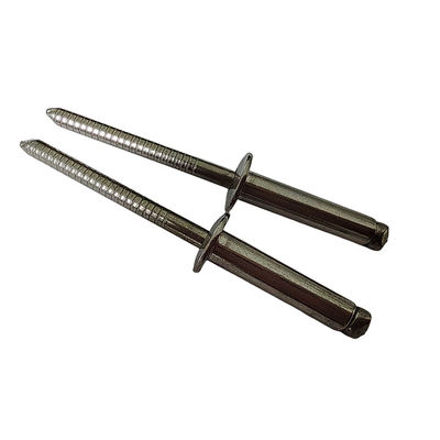 Rivet standard 5,0 mm à l'extrémité ouverte Rivets aveugles à haute résistance tête ronde en acier inoxydable