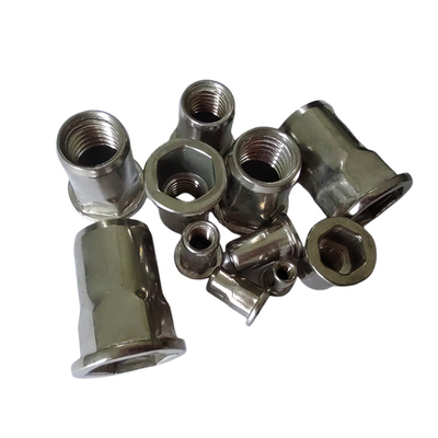 Noix de rivet à filetage à tête plate semi-hex sans fil pour appareils électroménagers