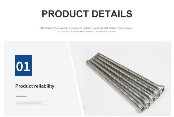 M8X60 304 316 Tête de broyeur à finition simple Hex Socket Tête vis Din912 8.8 Grade Tête boulon