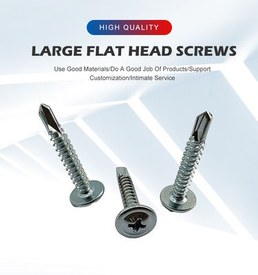 Zinc Finition vis en acier inoxydable avec tête de pigeon-queue auto-perçante