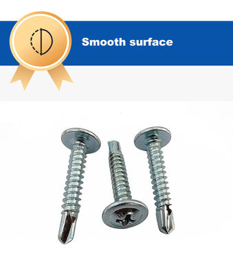 Zinc Finition vis en acier inoxydable avec tête de pigeon-queue auto-perçante