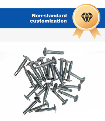 Zinc Finition vis en acier inoxydable avec tête de pigeon-queue auto-perçante