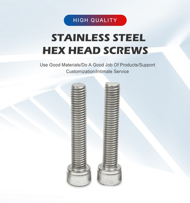 Système de mesure métrique en acier inoxydable Hexagon Socket Bolt DIN912 pour taille personnalisée