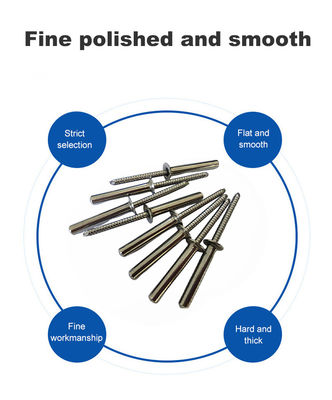 Résistance élevée en acier inoxydable contre-enfoncé Rivet aveugle Diamètre 3,2 mm/4,0 mm/4,8 mm/6,4 mm