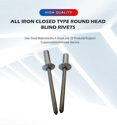 Fin scellée tout fer Fin fermée tête ronde rivets aveugle pour un coût compétitif