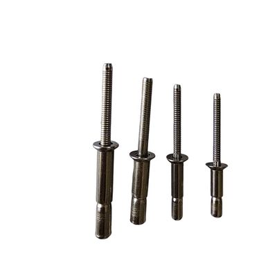 Rivet métrique de finition brillante non recouverte en acier inoxydable à haute résistance