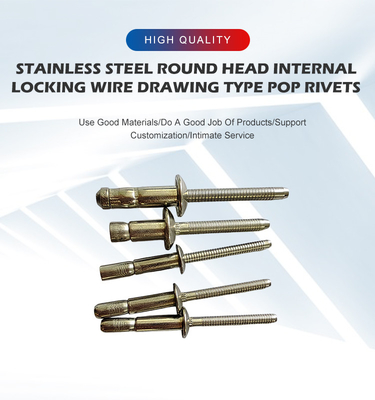 Solution personnalisée pour le rivage aveugle Nom de l'article en acier inoxydable Fourniture de rivets en aluminium