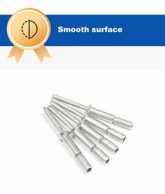 Finition simple en acier inoxydable à tête plate Rivets à tête longue à l'aveugle pour les meubles à vente rapide