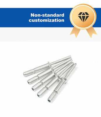 Finition simple en acier inoxydable à tête plate Rivets à tête longue à l'aveugle pour les meubles à vente rapide