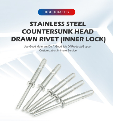 Coupe de type argenté 4,8 6,4 mm Tête de dôme en acier inoxydable Structural Multigrip Rivets aveugles