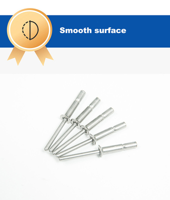 Finition simple 4,8 mm Dia Coupe en acier inoxydable Mono-boulon Rivet pour les applications de boucle