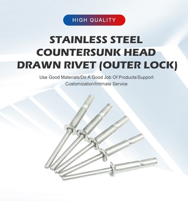 Finition simple 4,8 mm Dia Coupe en acier inoxydable Mono-boulon Rivet pour les applications de boucle