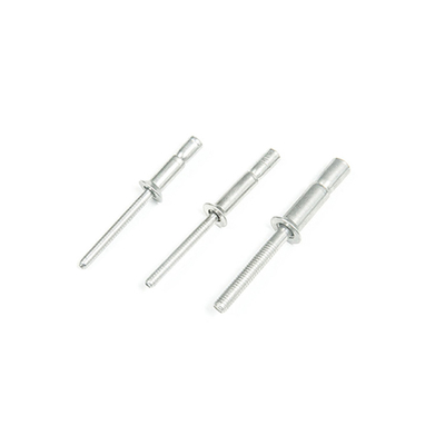 Rivets aveugles 4,8 mm 6,4 mm Fermeture à glissière tête de dôme en acier Monobolts type tasse finition simple