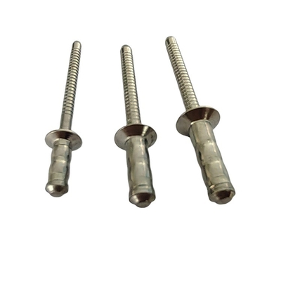 Rivets à tambour unique en acier inoxydable 2,4 mm 3,2 mm 4 mm 4,8 mm 6 mm Diamètre ouvert personnalisé