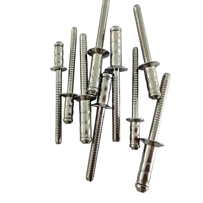 Rivets à tambour unique en acier inoxydable 2,4 mm 3,2 mm 4 mm 4,8 mm 6 mm Diamètre ouvert personnalisé