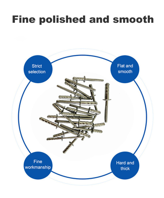 Rivets à tête de dôme en acier aveugle multi-grip approuvés par l'industrie et conformes à la norme GB