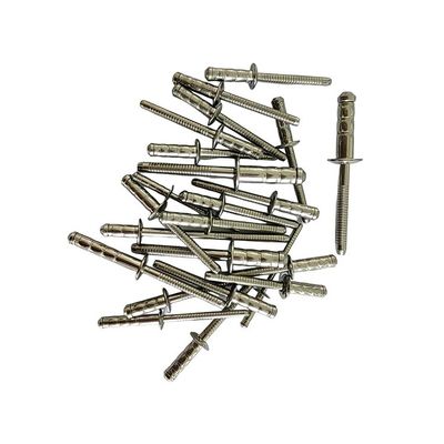 GB Standard en acier inoxydable type ouvert Rivet aveugle 3,2 mm 4,0 mm 4,8 mm 6,4 mm Tête ronde