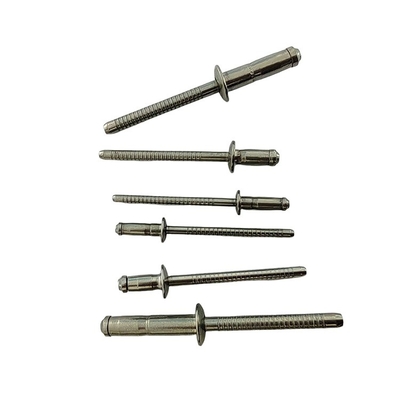 304 en acier inoxydable Tête ovale à bout ouvert Tête ronde Rivets à tête contre-fonte faite