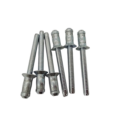 Rivets à tête plate et aveugles à tête ouverte directe avec rapport d'essai de contrôle et acier au carbone