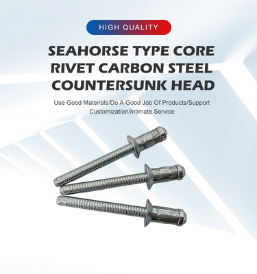 Contrôle en acier au carbone Tête anti-enfoncée Tambour unique Unigrip Rivet aveugle 3,2 mm 4 mm 4,8 mm