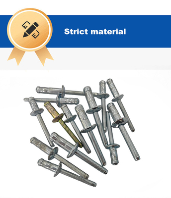 2024 Acier au carbone multi-grip alliage acier rivets aveugles 4.8 6.4 7.8 type de tête anti-enfoncée