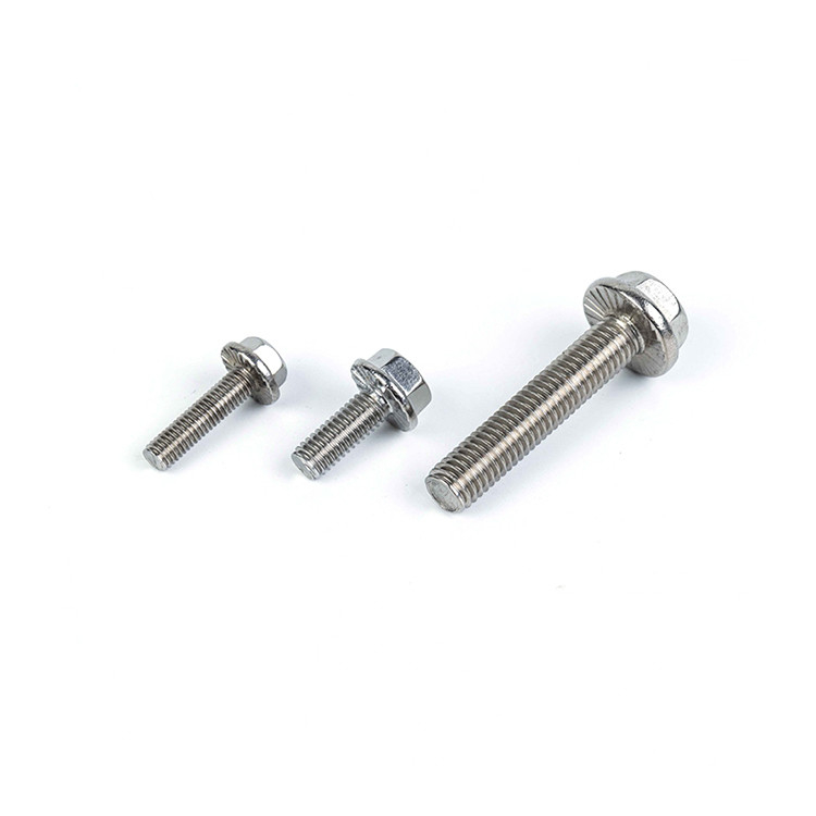 Flanche en acier inoxydable 304 Boulon hexagonal avec tête hexagonale externe M5 M6 M8 M10 M12