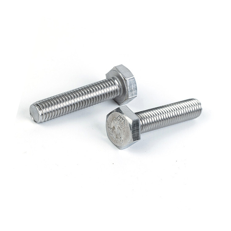 L'acier inoxydable standard GB Hex boulon écrousse et laveuse DIN933 pour la personnalisation des fixations