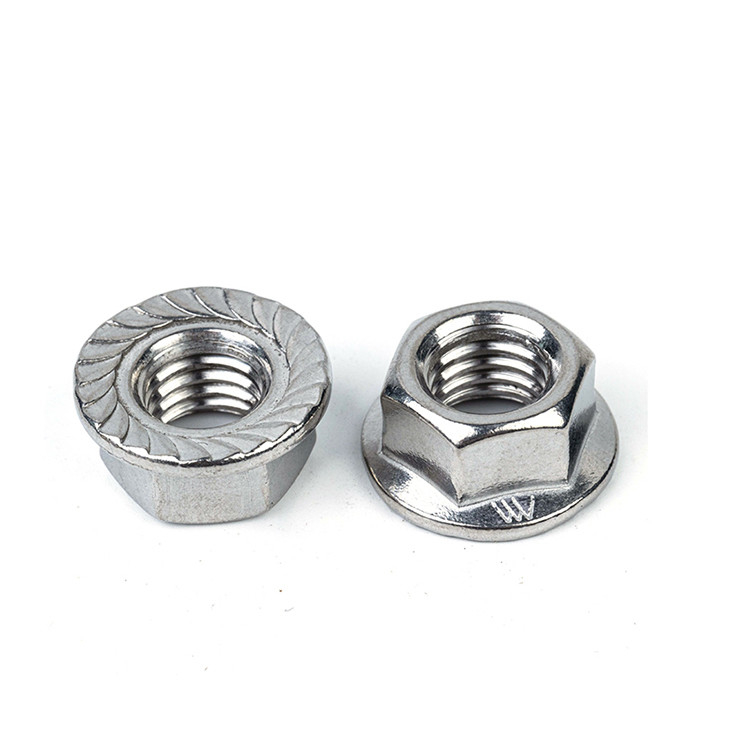 DIN6923 Tête hexagonale en acier inoxydable, écrousée, serrure, écrousée, écrousée pour produits