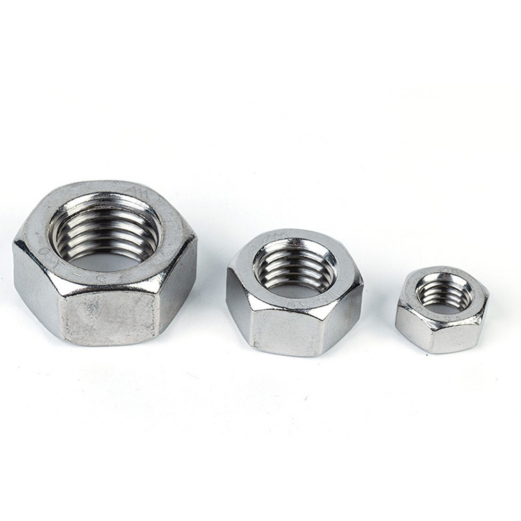 Standard Autre OEM personnalisé Noix hexagonale Noix rhombus DIN934 en acier inoxydable Couleur argentée