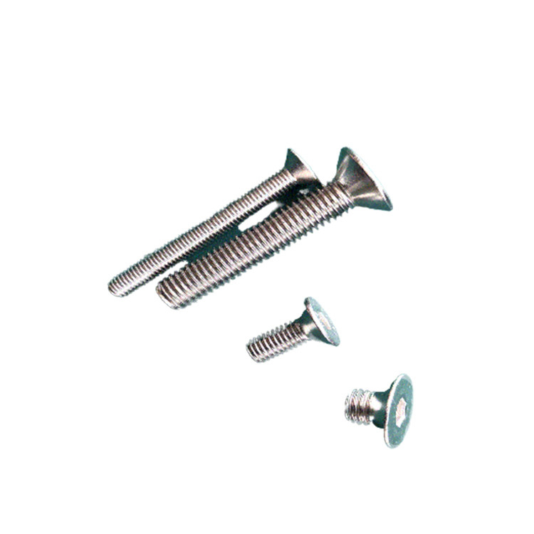 Des vis personnalisées de finition simple DIN7991 en aluminium Countersunk Hex Drive Tête plate M3 * 16 Socket Hex DIN 7991