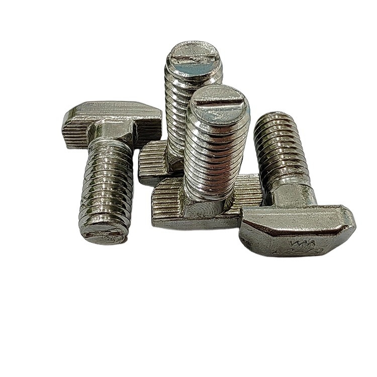 304 boulons de chaîne en acier inoxydable T Industrie M6/M8 T Boulons de tête pour profilés en aluminium