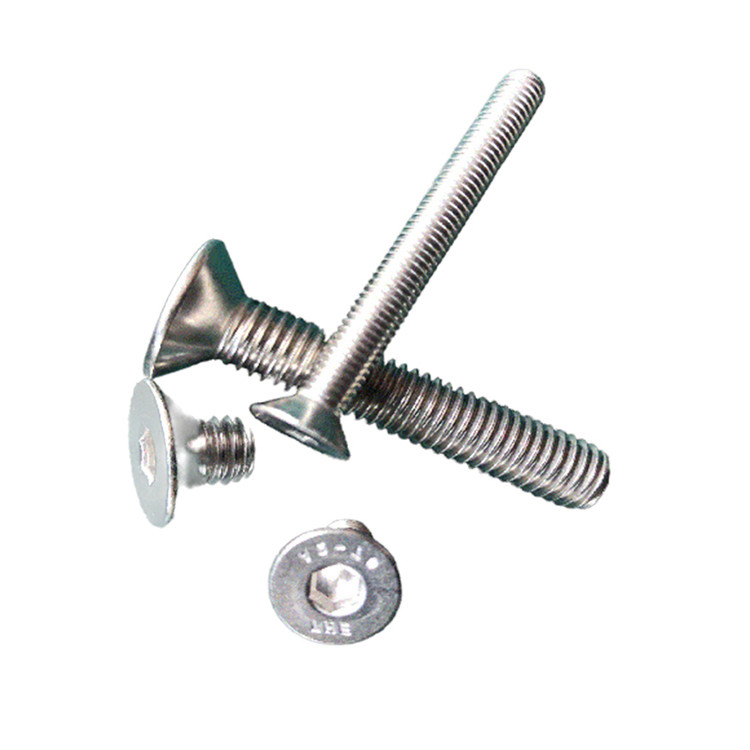 Finition simple de niveau A résistance personnalisée A2 en acier inoxydable monture à décharge Tête cylindrique Hex Socket machine vis