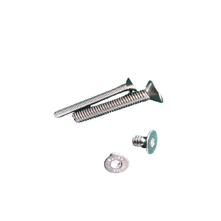 M2-M10 304 en acier inoxydable Screws de sécurité à tête ronde sans épingle avec noyau de colonne Pan Head Bolts à fil complet Type INCH