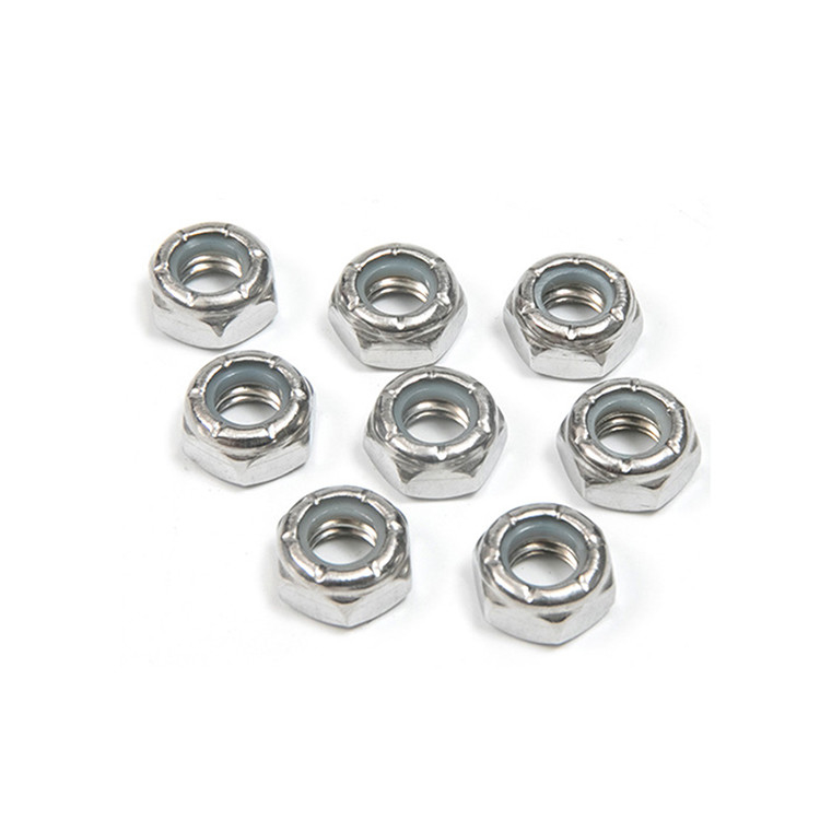 Insert de noix de verrouillage en nylon hexagonal 100% inspecté pour le système de mesure UNC anti-dérapant